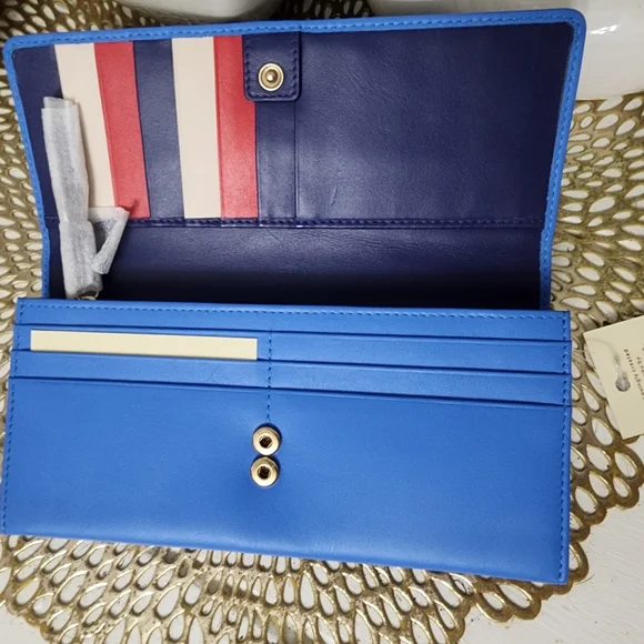 RADLEY LONDON BLUE LEATHER WALLET NWT - Picture 5 of 13